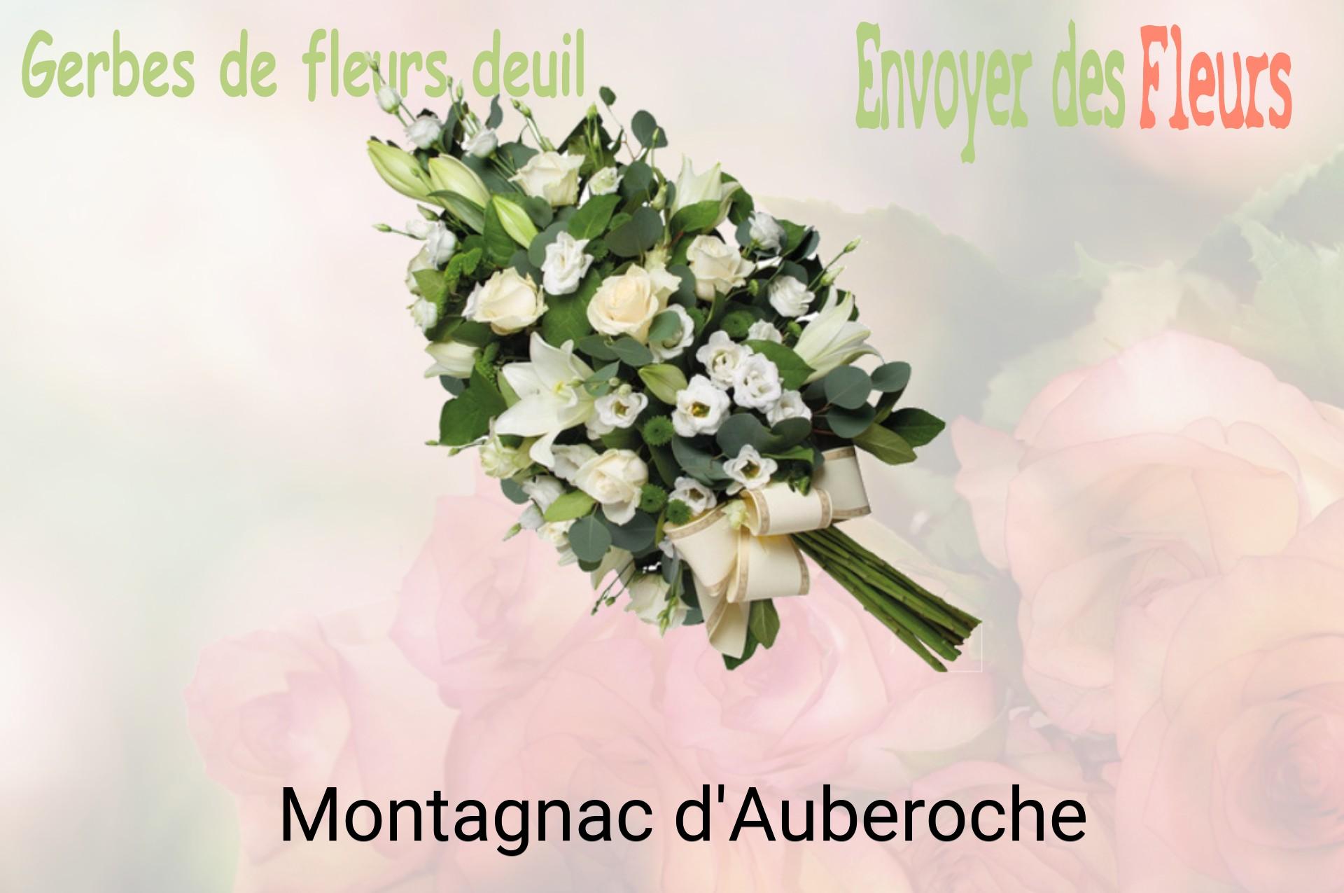 Gerbe de fleurs de deuil livrée à Montagnac-d'Auberoche